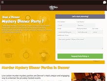 Tablet Screenshot of murdermysterydinnerdenver.com